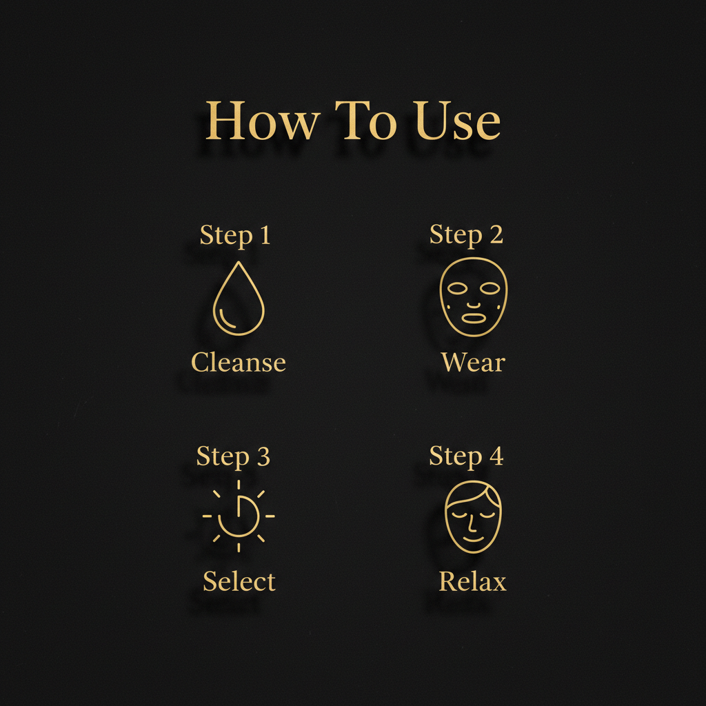 How To Use - Luvora Beauty LED Mask