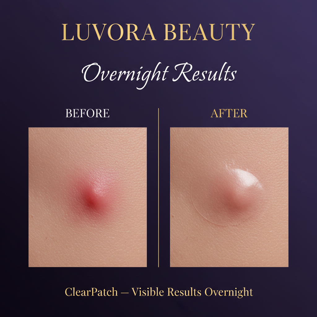 ClearPatch Before & After Purple