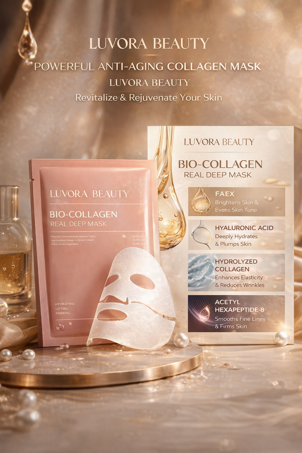 Luvora Beauty™ Bio-Collagen Glow Mask